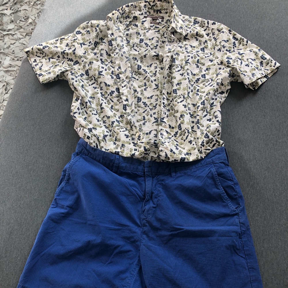 Selling one option combo Michael Kors shirt and Burberry shorts